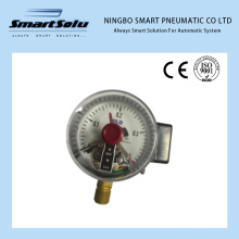 High Quality Stainless Steel Vacuum Normal Snap-Action Electric Contact Pressure Gauge